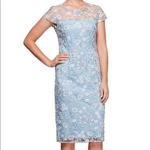 Alex Evenings embroidered lace dress